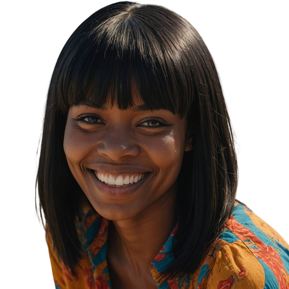 Straight Bang bob Wig